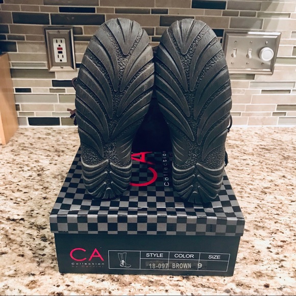 Dark Brown Winter Boots Size 9 - Picture 5 of 5